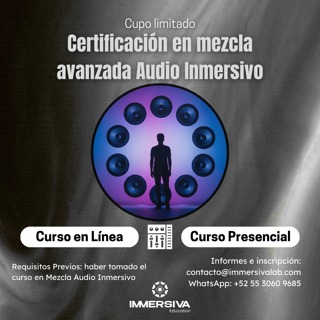 Certificacion avanzada audio inmersivo